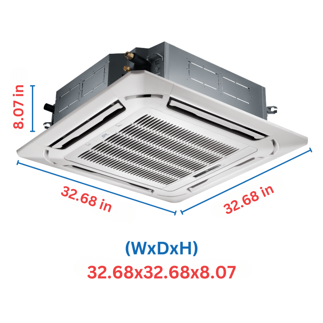 Cooper&Hunter Ceiling Cassette Ductless Mini Split AC Indoor Unit – 24000 BTU