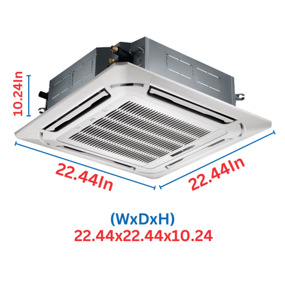 Cooper&Hunter Ceiling Cassette Ductless Mini Split AC Indoor Unit – 18000 BTU