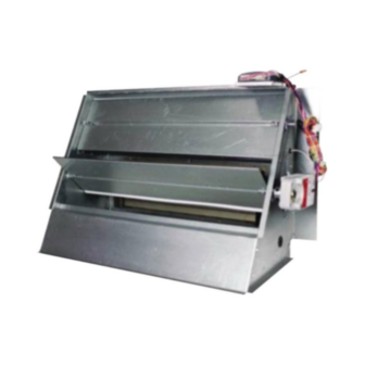 Duct Damper, Horizontal Barometric Relief Air, 15.1 in LG