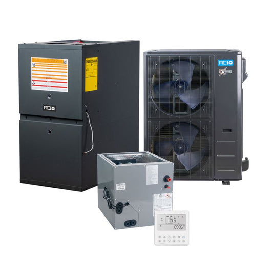 ACIQ Extreme Series 5 Ton 16 SEER2 80% AFUE 100,000 BTU Low NOx Furnace & Heat Pump System - R454B Inverter Downflow / Horizontal