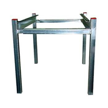 Duct Stand, Air Handler, 18 in HT, 22 in DP, Galv Steel