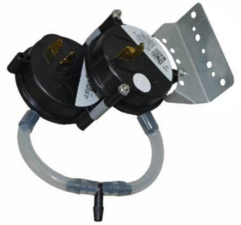 Pressure Switch, Dual Stage, Air, -0.3/-0.6 in wc