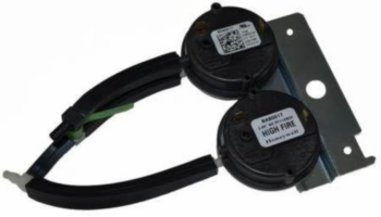 Pressure Switch, 2-Stage, Air, -0.17/-0.86 in wc