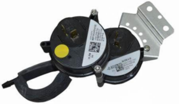 Pressure Switch, 2-Stage, Air, -0.6/-1.4 in wc, SPST