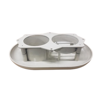Direct Furnace Side Wall Vent Kit, Plastic, Flush