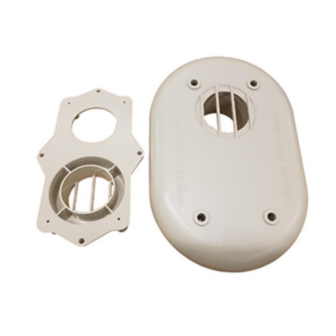 Direct Furnace Side Wall Termination Vent Kit, Plastic