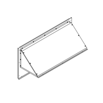Duct Damper, Manual Fresh Air, 55 in LG, 35 in WD, 35 in HT