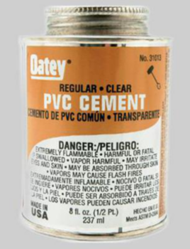 PVC Cement Clear 8Oz