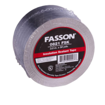 Foil Tape, 150 ft LG, 3 in WD, 7.3 mil THK, 175 degF, UL