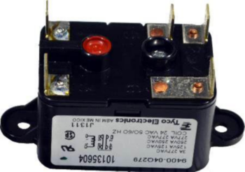 Relay, 125 to 277 VAC, 0.125 A, 4 in WD, 6 in LG, 4 in HT