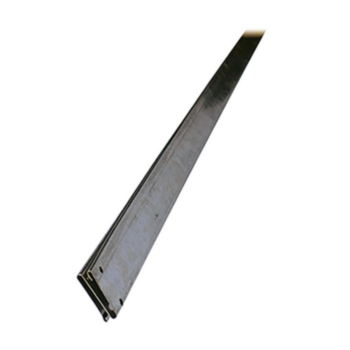 Lock, Flat S, 1 in WD, 26 gauge THK, 10 ft LG, Galv Steel