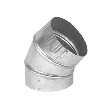 Duct Elbow, Adjustable, 45/60 deg, 3 in, 28 Ga