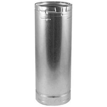 Duct Pipe, 5 in, 8 ft LG, Alum, Meets UL