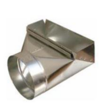 Duct Elbow, Stack Boot, 90 deg, 3.25 in x 12 in, ASTM A653