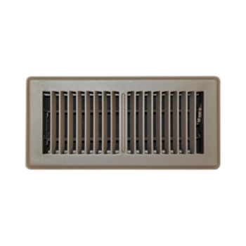 Floor Register, 4 in x 10 in, Steel, Brown