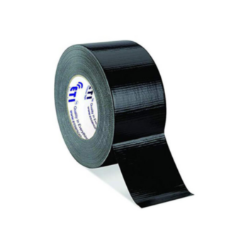 Adhesive Tape, Cloth, 2 in WD, 60 yd LG, Black, Meets UL 181
