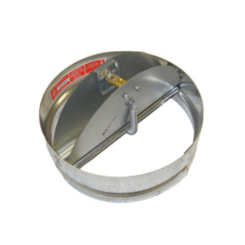 Duct Damper, Ceiling Radiation, 7 in Dia, 12 in LG, 6 in WD