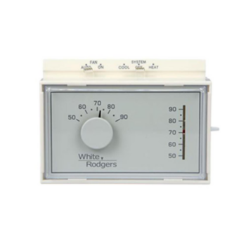 White Rodgers, Thermostat, Non-Programmable, 1 Heat/1 Cool