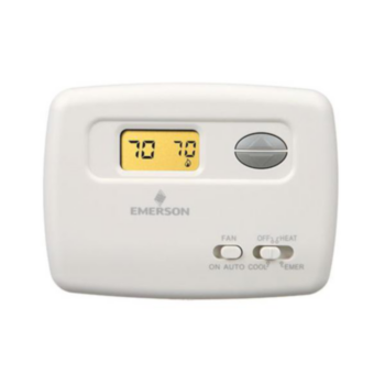 Thermostat, Non-Programmable, 1.5 A, White, 50/60 Hz