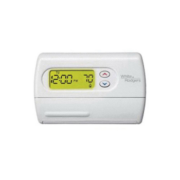 White Rodgers, Thermostat, Programmable, 2 Heat/1 Cool, White