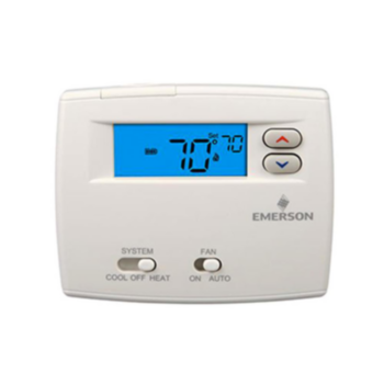 White Rodgers, Thermostat, Non-Programmable, 1 Heat/1 Cool