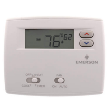 White Rodgers, Thermostat, Non-Programmable, 2 Heat/1 Cool