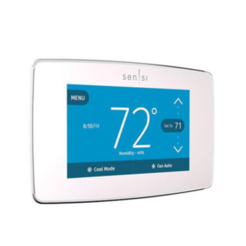 White Rodgers, Thermostat, Wi-Fi, Programmable, 4 Heat/2 Cool