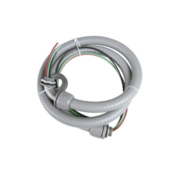 AC Whip 1/2"X6' Non-Mtl 10Ga