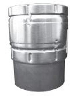 Gas Connector, Draft Hood, 3 in ID, 3.5 in OD, 8.5 in LG