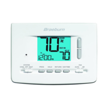 Braeburn, Thermostat, Universal Programmable, 1 Heat/1 Cool