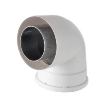 Duct Elbow, Concentric, Non-Condensing Vent, 90 deg, CSA