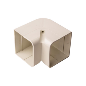 Lineset Cover, SpeediChannel, Inside, 90 deg, 3 in, PVC