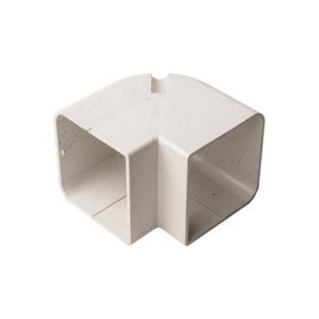 Lineset Cover, SpeediChannel, Outside Vertical Line Set, 90 deg, 3 in, PVC
