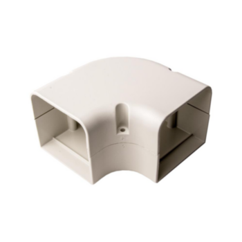 Duct Bend, Flat, 3 in, 90deg, PVC