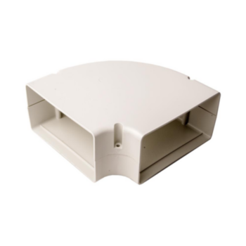Duct Bend, Flat, 6 in, 90deg, PVC