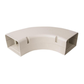 Duct Bend, Flat, 6 in, 90deg, PVC