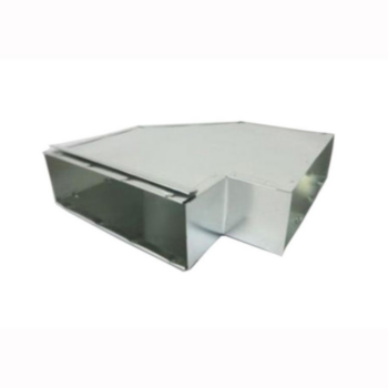 Duct Elbow, Horizontal, Wallstack, 90 deg, 3.25 in x 10 in