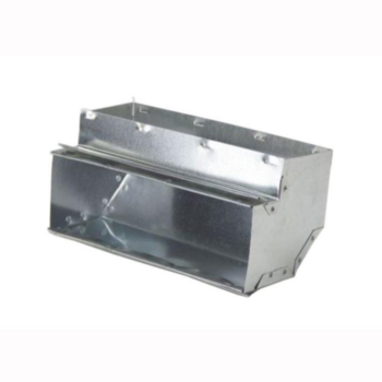 Duct Elbow, Vertical, Wallstack, 90 deg, 3.25 in x 14 in