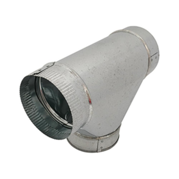 Pipe Tee, Full Flow, 12 in, One Male Crimp, ASTM A653
