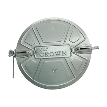 Duct Damper, Manual Volume, 10 in Dia, 28 gauge THK