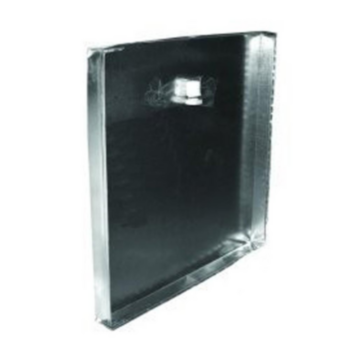 Drain Pan, 36 in WD, 36 in LG, Galv Steel