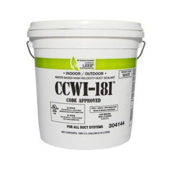 Sealant, Indoor/Outdoor, Water Based Duct, 2 gal, White