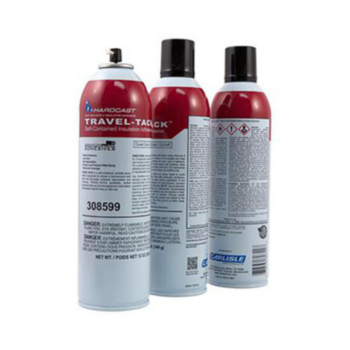 Spray Can, Travel-Tack, 12 oz, White, 54 g/l, Mint When Wet