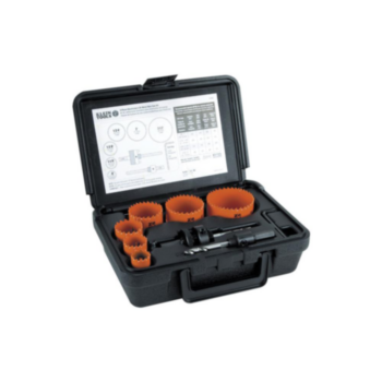 Holesaw Kit, 8 Components, Bi-metal