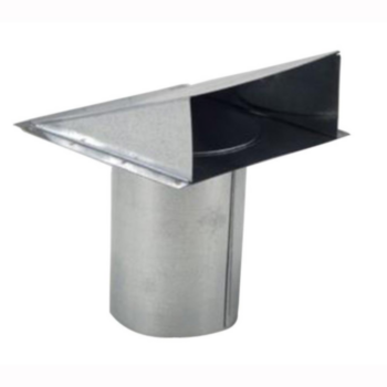 Vent, Side Wall, 4 in, 9 in HT, Steel, 28 gauge THK, Damper