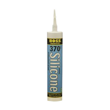 Sealant, HVAC/R Silicone, 10.1 oz Tube, Clear, Acetic Acid