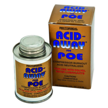 Acid Away, Neutralizer, 4 oz, 0.9, 2, Meets ANSI/ASHRAE