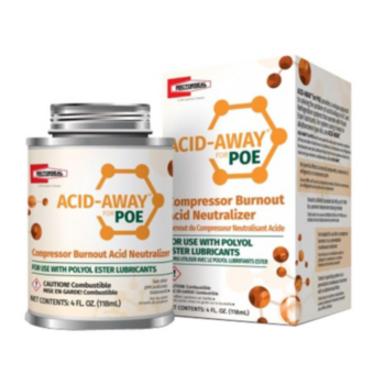 Acid Away, Poe, Polyolester Oils, 4 oz, 0.9, 2, Meets ANSI/ASHRAE