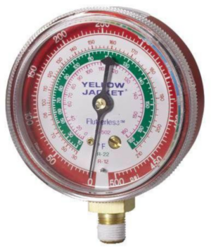 Pressure Gauge, Manifold, 0 to 500 psi, 0.125 in MNPT