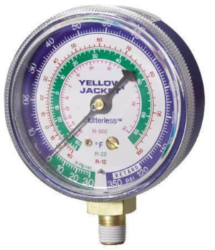 Pressure Gauge, 0.125 in MNPT, 2.5 in, +/-3%